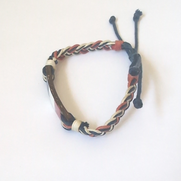 Men's Multicolor‎ Braided Bracelet - Picture 2 of 4